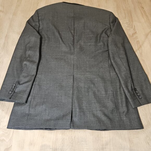 HART SCHAFFNER MARX Gold Trumpeter Mens Gray Blue Wool  42L Jacket Blazer - Picture 5 of 11